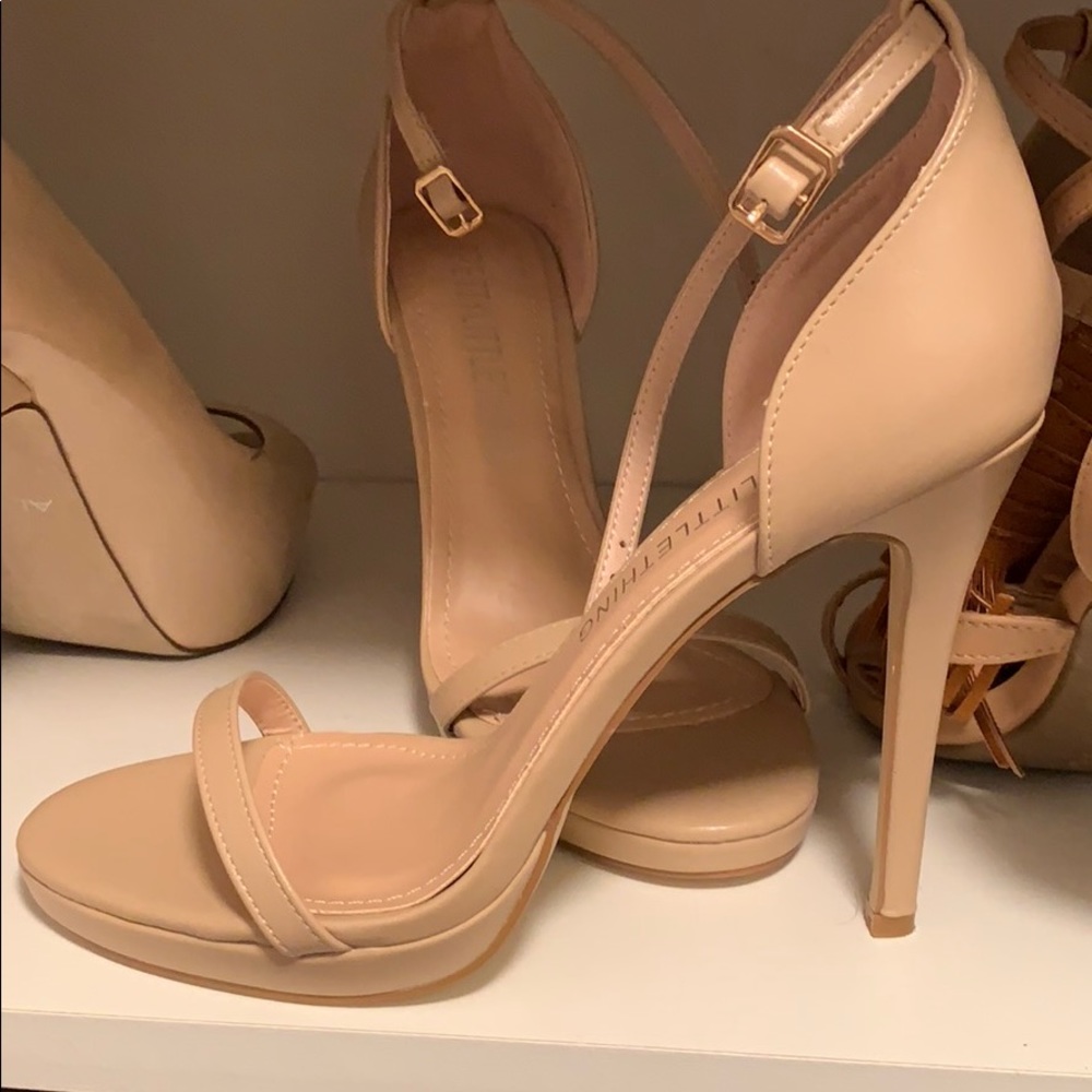 Nude Strappy Heels